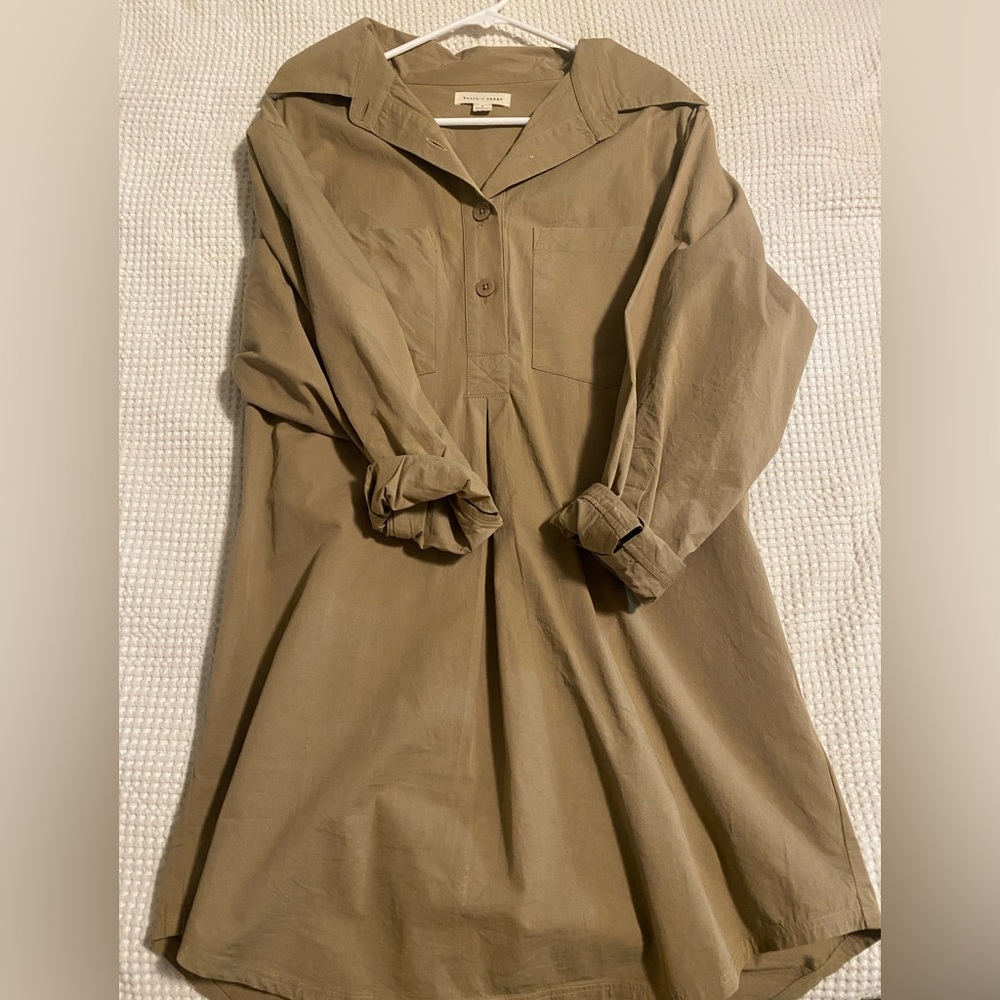 Never worn oversized shirt - could be worn as a dress. Size small